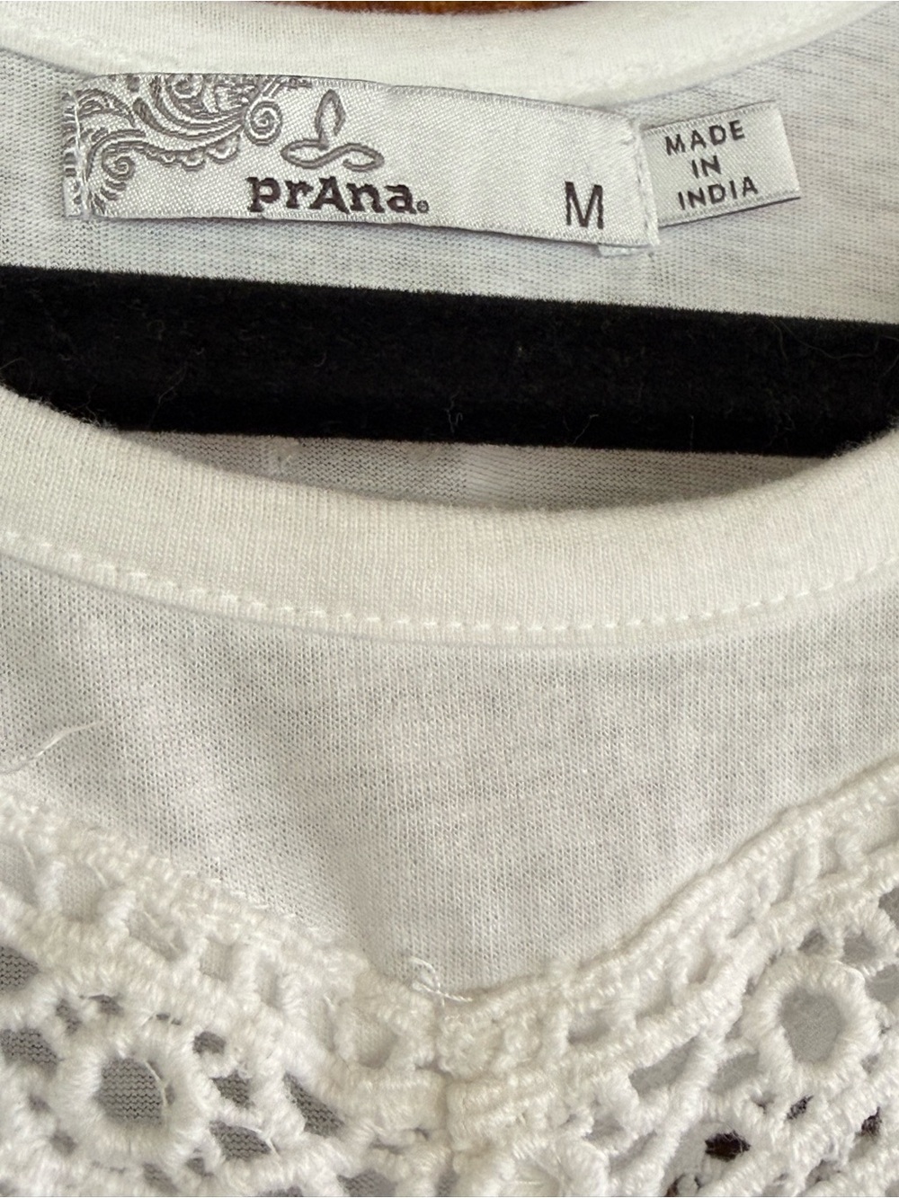 Prana White Lace-Detail Tank Top - Picture 4 of 5